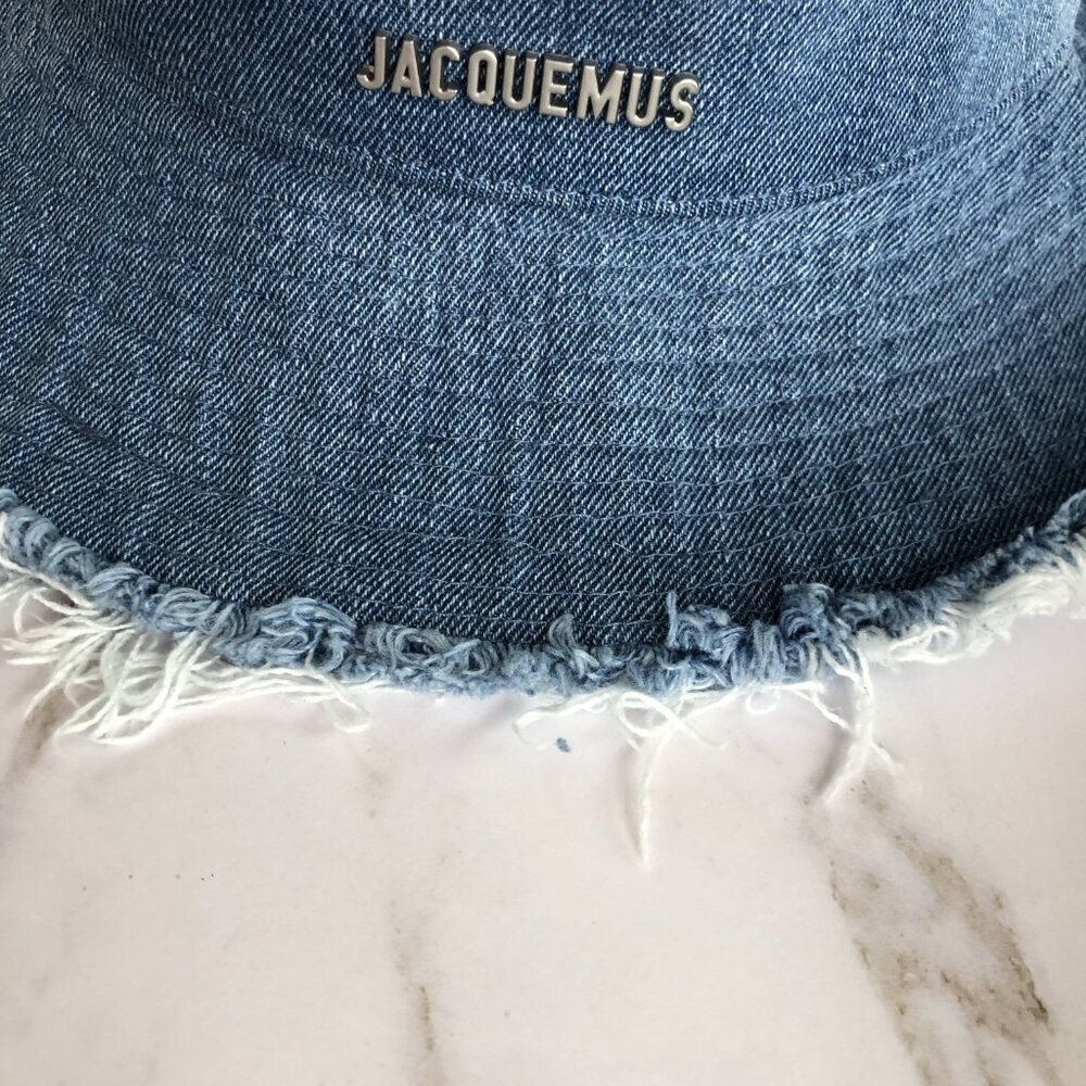 💥💥💥Jacquemus Le Bob Artichaut denim hat - Picture 3 of 9